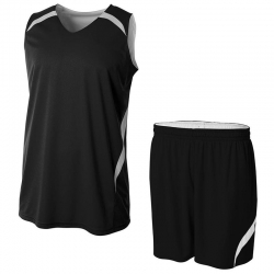 Black & White Basketball Uniform Set