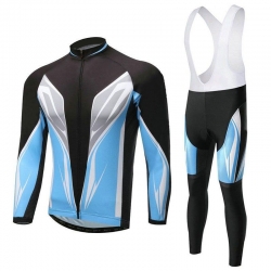 Long-Sleeve Cycling Jersey & Bib Tights Set