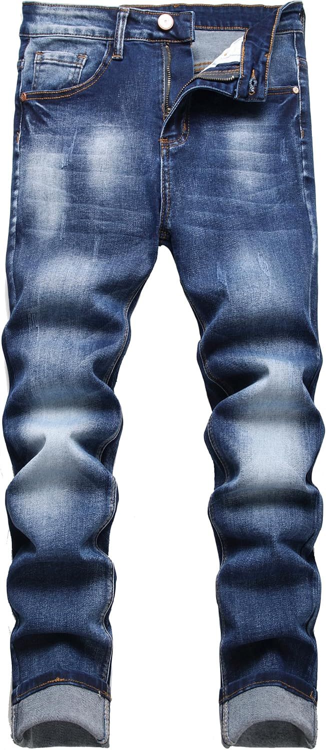 Men's Slim Fit Distressed Denim Jeans