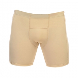 Men's Beige Compression Cycling Shorts