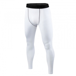Men's White Compression Tights