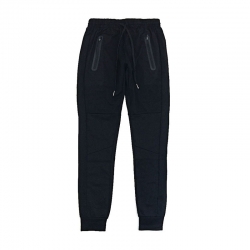Men's Black Slim-Fit Jogger Pants