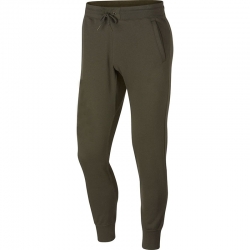 Men's Olive Green Slim-Fit Joggers