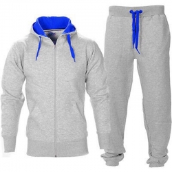 Men's Grey Fleece Tracksuit Set
