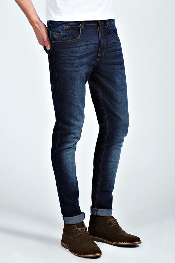 Men's Dark Wash Slim Fit Jeans